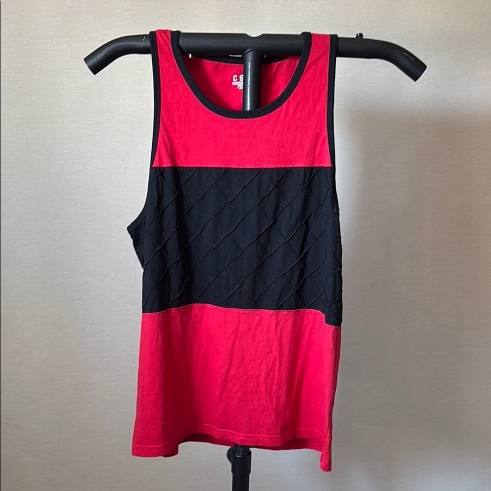 Champion Red and Black Tank Top